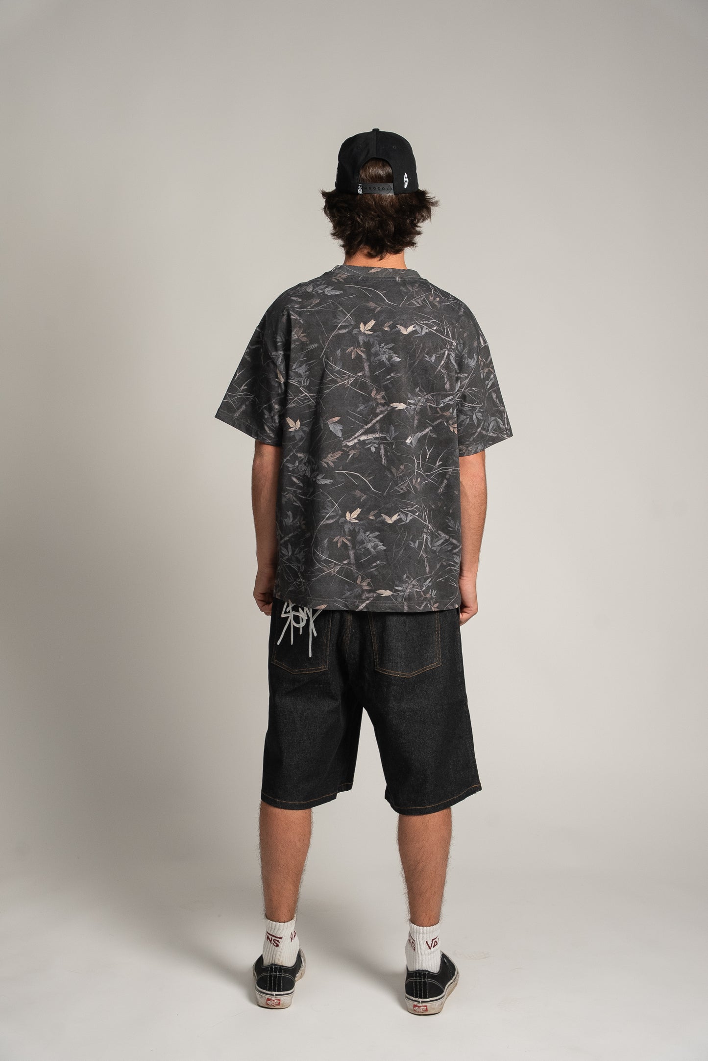S1 DENIM JORTS - BLACK