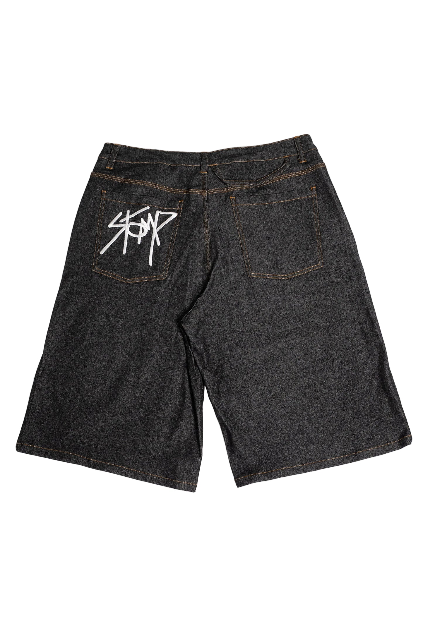 S1 DENIM JORTS - BLACK