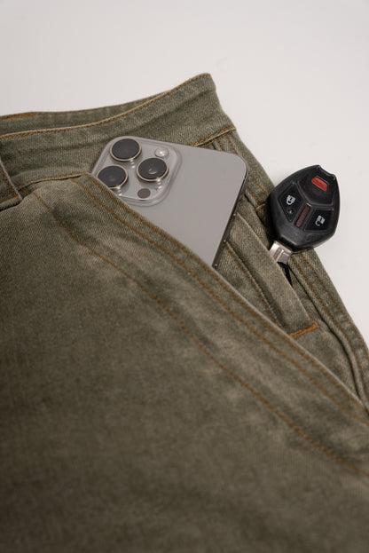 S1 DENIM PANTS - GRAPHITE GREEN