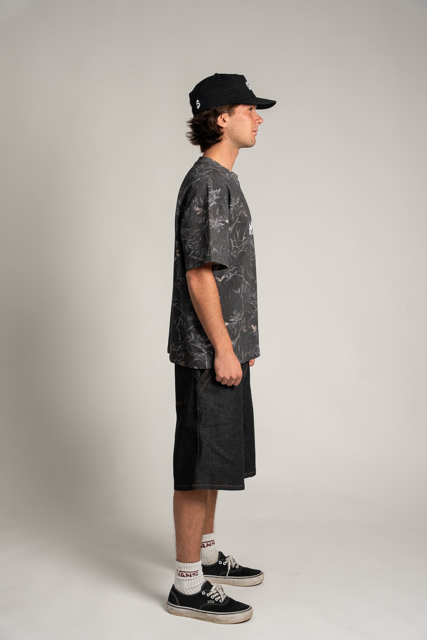 S1 DENIM JORTS - BLACK