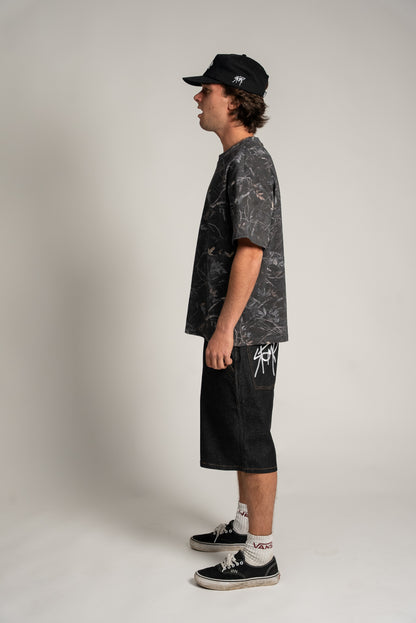 S1 DENIM JORTS - BLACK
